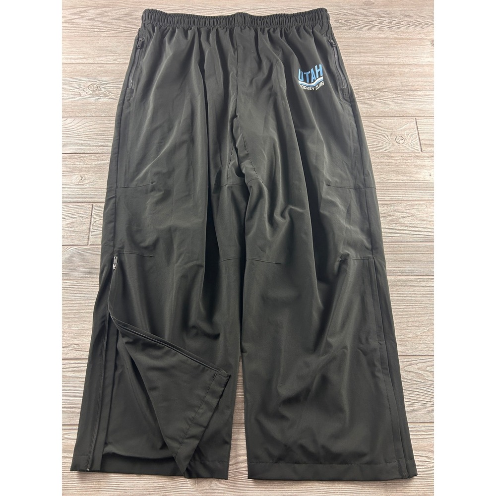 Utah Hockey Club NHL Fanatics Black Track Pants Mens 3XL Athletic Zipper Ankle
